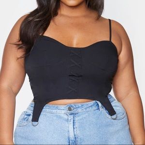 NWT Pretty Little Things Black Corset Top!